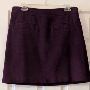 LOFT A-Line Purple Skirt